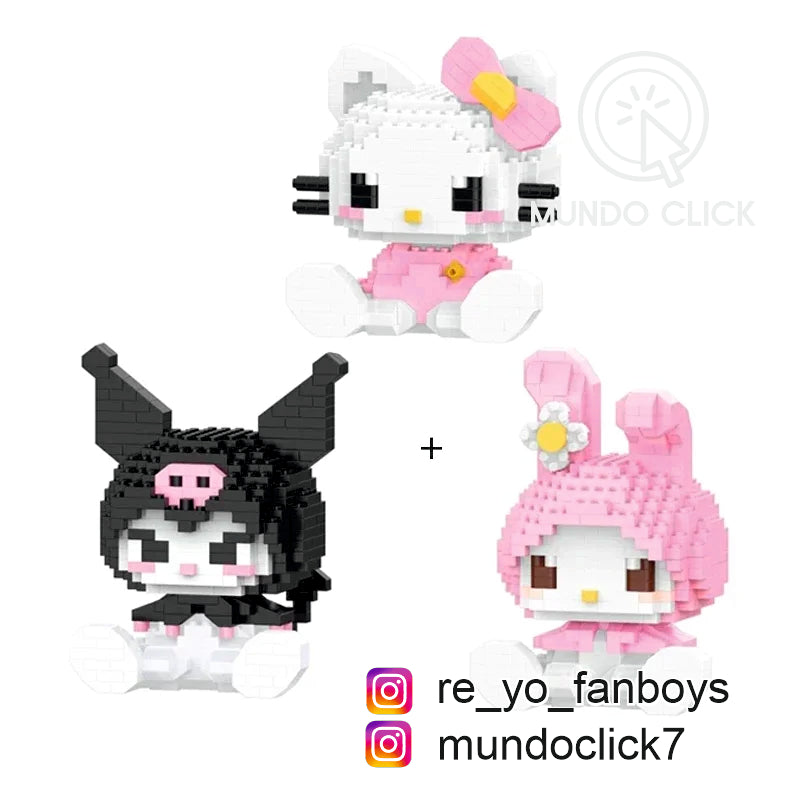 Personajes de Sanrio Estilo Lego