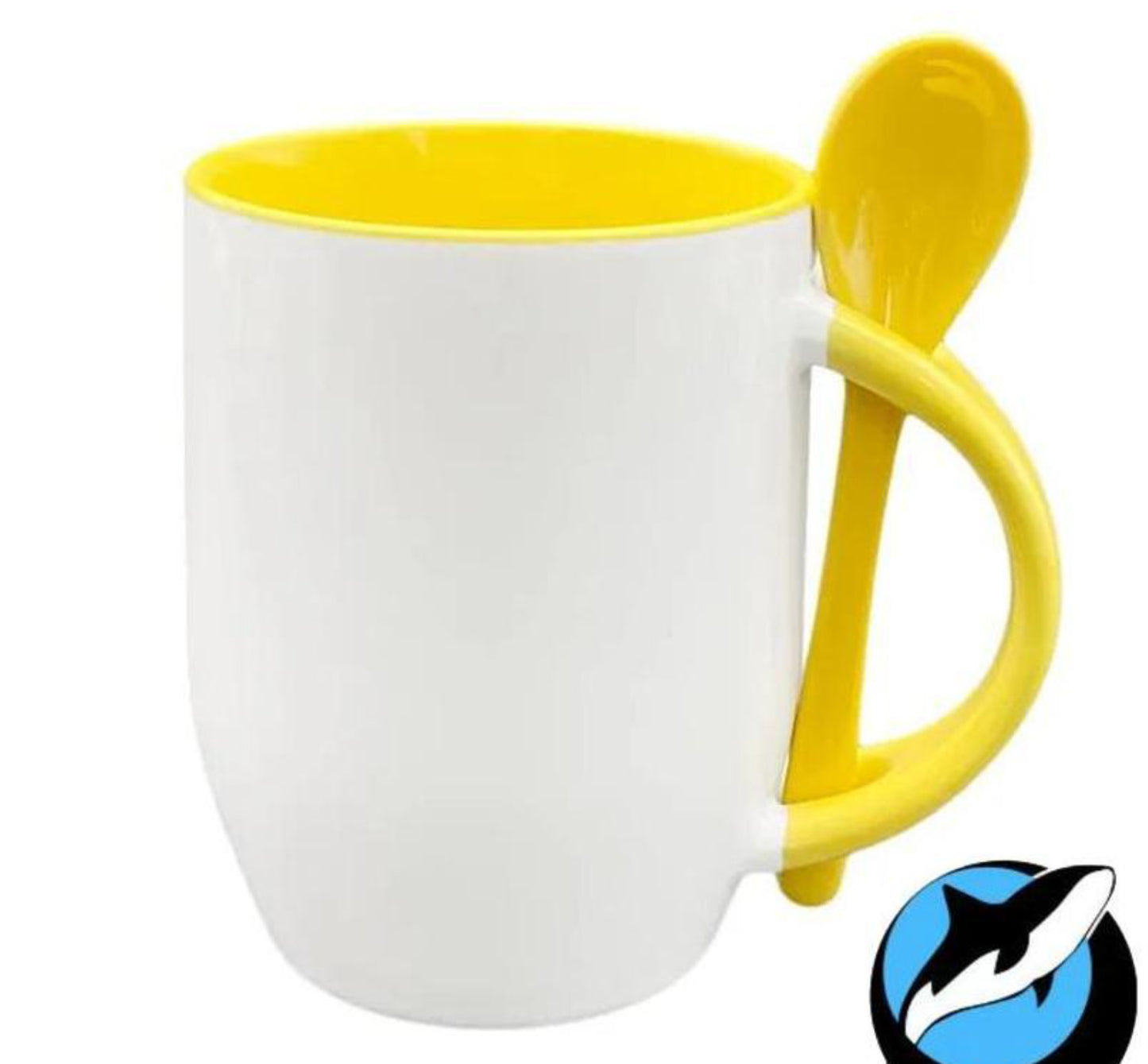 Taza  Con Cucharilla  Para Sublimar