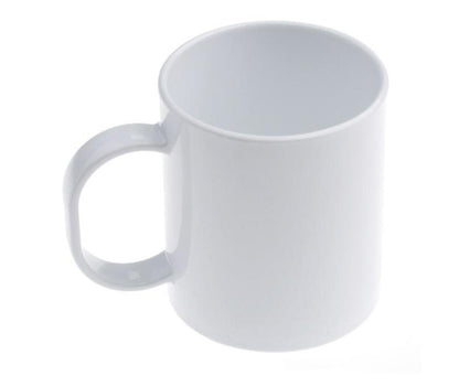 Taza de Plástico Blanca Para Sublimar